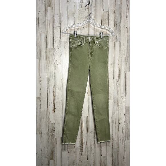 We the Free Women's Green Skinny Jeans Size 26 High-Rise Stretchable - Picture 1 of 4